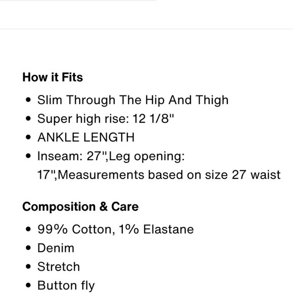 Levi's Black Wash High-Rise Ankle Jeans - Picture 7 of 11